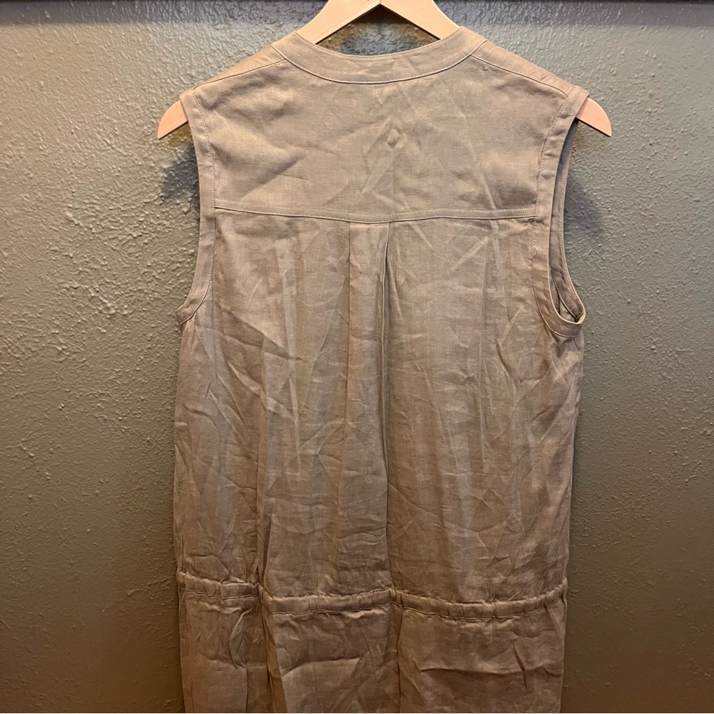 Vince Cargo Shift Dress Linen Blend Medium - Picture 5 of 5